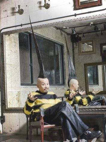 世界上最高的莫西干發(fā)型 日本渡邊一祐頭發(fā)1.18米