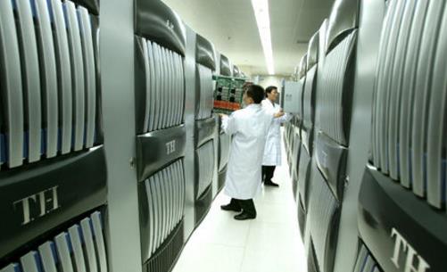 世界上運算速度最快的計算機 天河二號超級計算機計算速度每秒5.49億億次