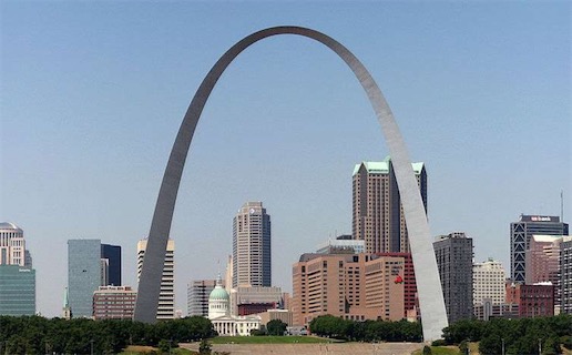 世界最高的紀念碑 蓋特威拱門高度是192米