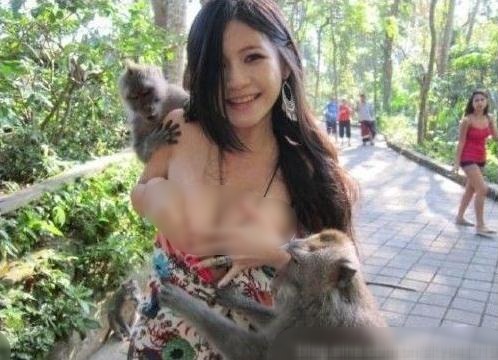 盤點胸前被“扒光”事件:喂奶姐、猴抓妹、張柏芝照片