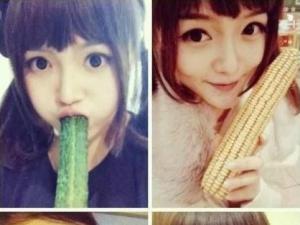 ?茄子、玉米、香蕉、黃瓜…現(xiàn)在女孩子真是重口味