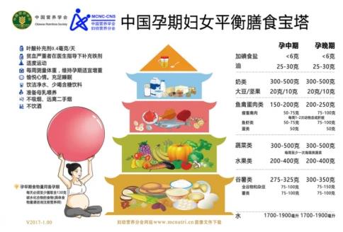 美好蘊育,孕婦孕期營養寶塔圖,孕期營養指南