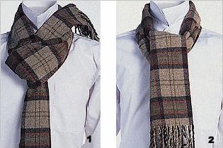 男士圍巾系法圖解一