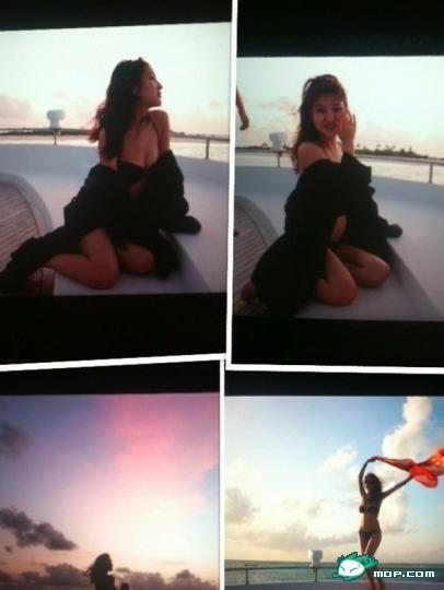 郭美美網上再炫富：曬自拍坐寶馬車火辣性感照