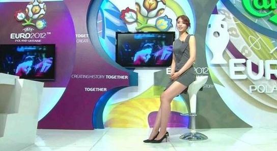 美女主播鄭仁英成歐洲足球女神，韓國美女主播鄭仁英個人資料圖片