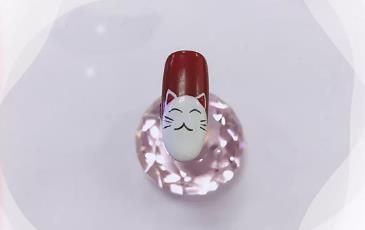 招財貓美甲怎么畫 這是會讓你發財的美甲